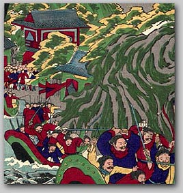 “Story from the Sino-French War” by Utagawa Kunisada III, 1884 (detail) [2000.161]  Sharf Collection, Museum of Fine Arts, Boston