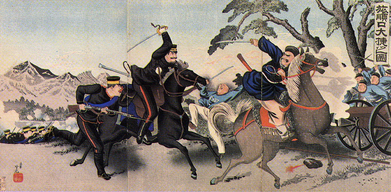 “A Great Victory at Port Arthur” by Adachi Ginkō, November 1894 [PMOA_055]