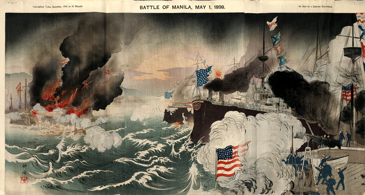 “Battle of Manila, May 1, 1898,” artist unidentified [res_54_160] Museum of Fine Arts, Boston