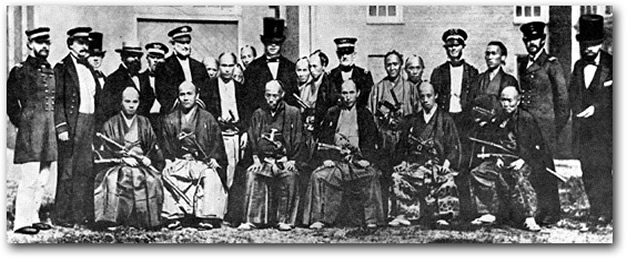 The 1860 Japanese Mission to the United States. Photograph by Mathew Brady