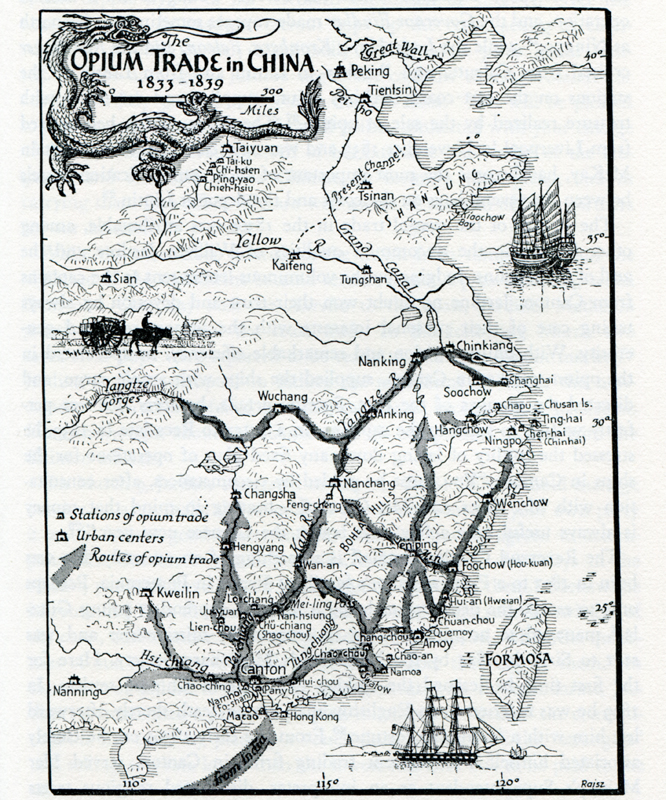 Opium War Map Opium War Map