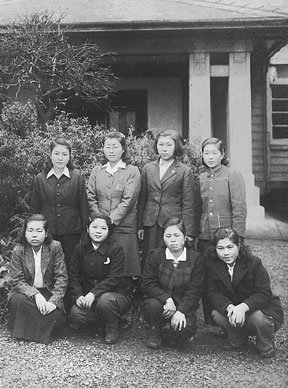 Mrs. Tanaka (far left) age 21