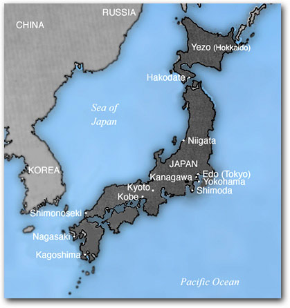 Map of Japan, ca. 1860
