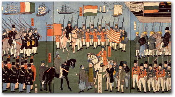 Picture of the Landing of Foreigners of the Five Nations in Yokohama
